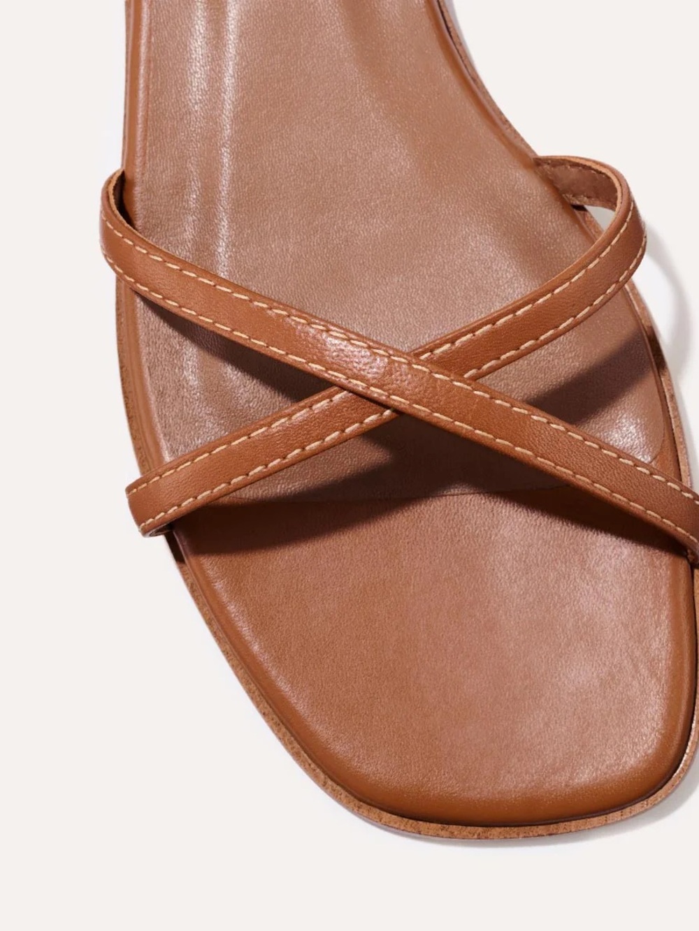Margaux The Wrap Sandal Napa Saddle 37M / 7 M US Excellent used condition - Picture 4 of 16